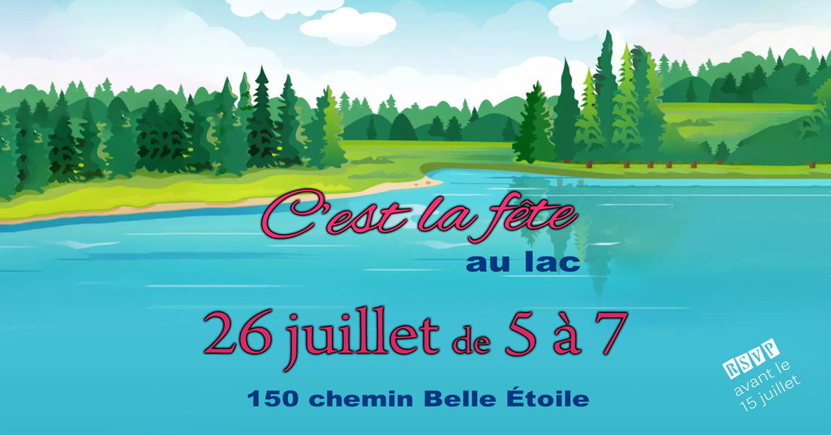 Carton d'invitation à une fête de riverains